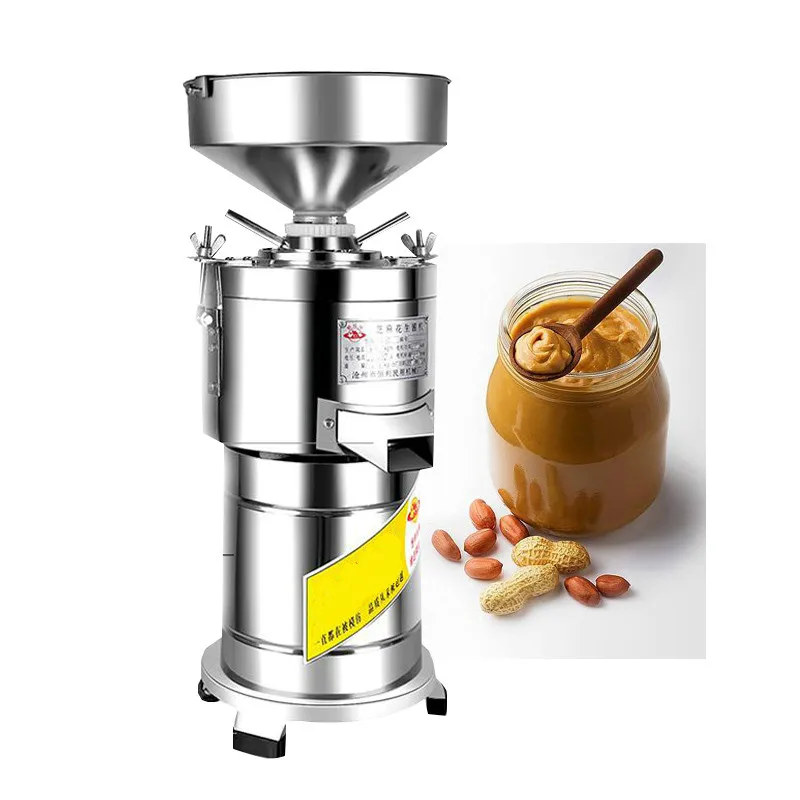 

Commercial Peanut Butter Grinder Home Sesame Butter Making Machine Walnuts Nut Pistachio Pulping Maker