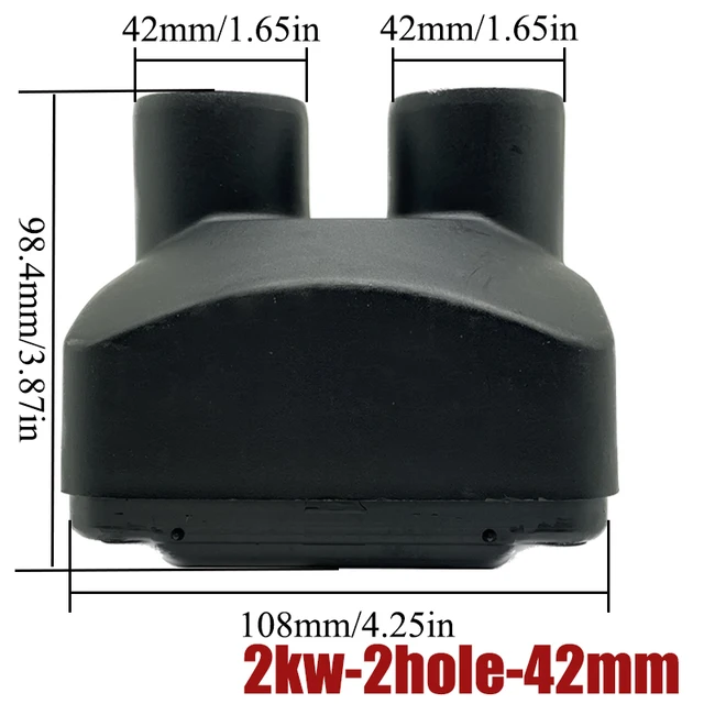 TOTMOX Auslasshaubenabdeckung Für Webasto Standheizung - 60mm Mit 2 Löchern