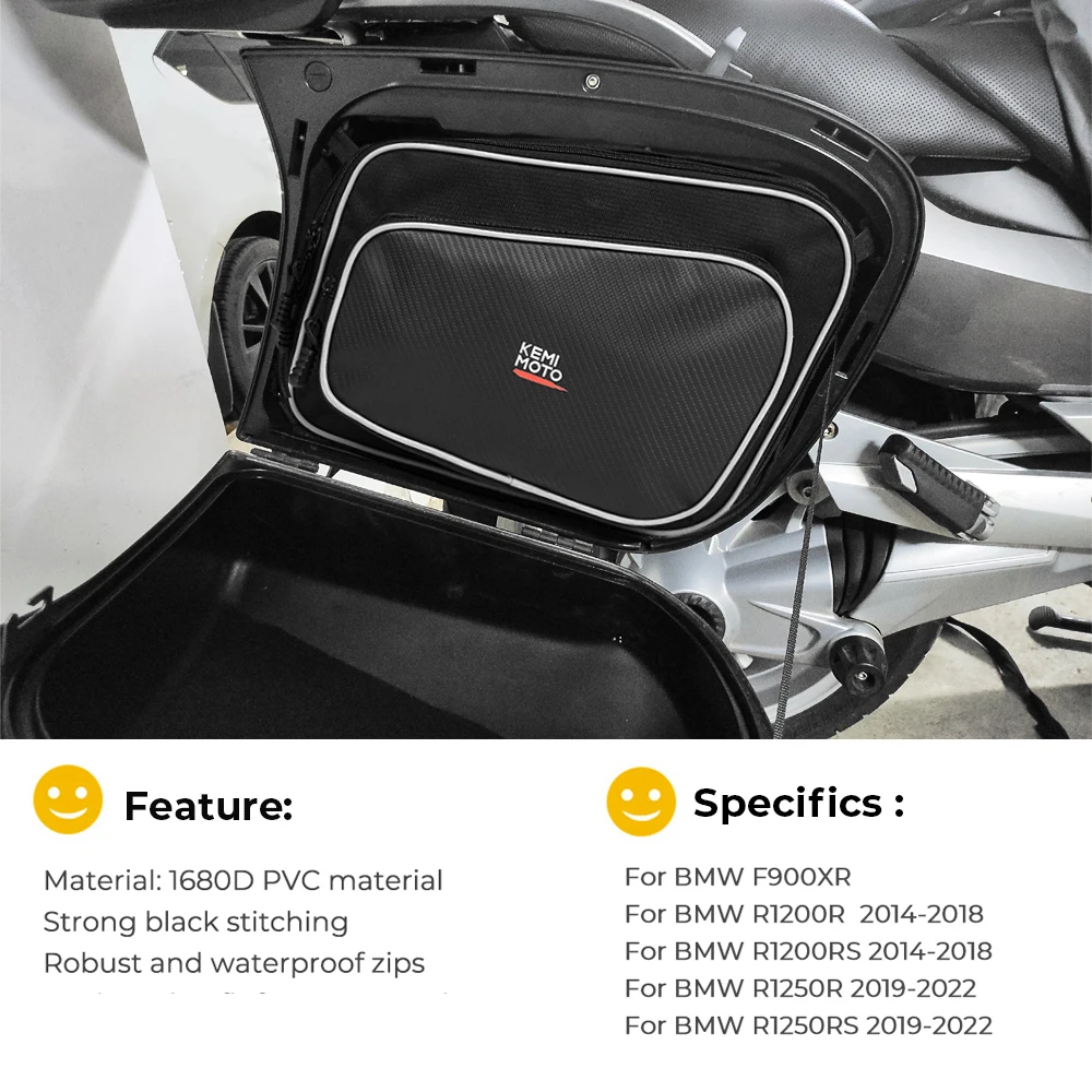 オートバイ用ラゲッジバッグ,インナーバッグ,サイドケース,BMW用