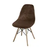 Soft Black Velvet Chair Cover Swan Dining Room Chair Cover Solid Color Home Suitable Seat Covers Slipcovers 5