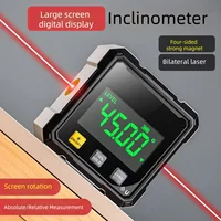 Inclinomètre laser magnétique, mesure d'angle numérique, niveau électronique numérique, rapporteur, spécialement conçu pour le travail du bois 1