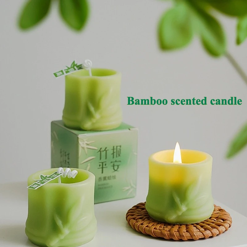 Natural Plant Scented Bamboo Candle