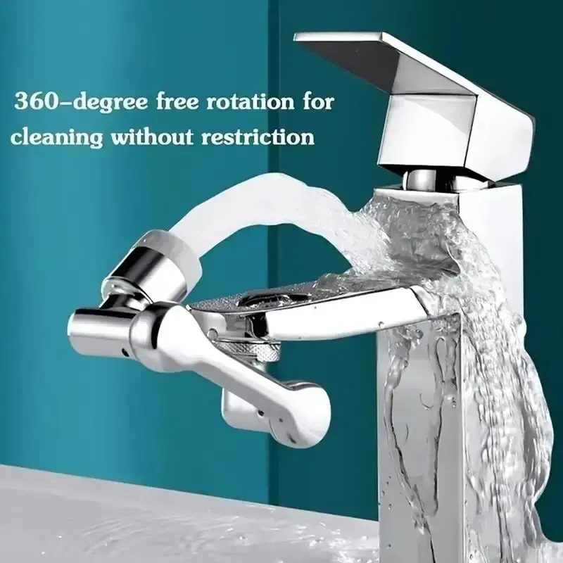 Faucet Extender ABS Robotic Arm 1080° Rotating For Bathroom Sink