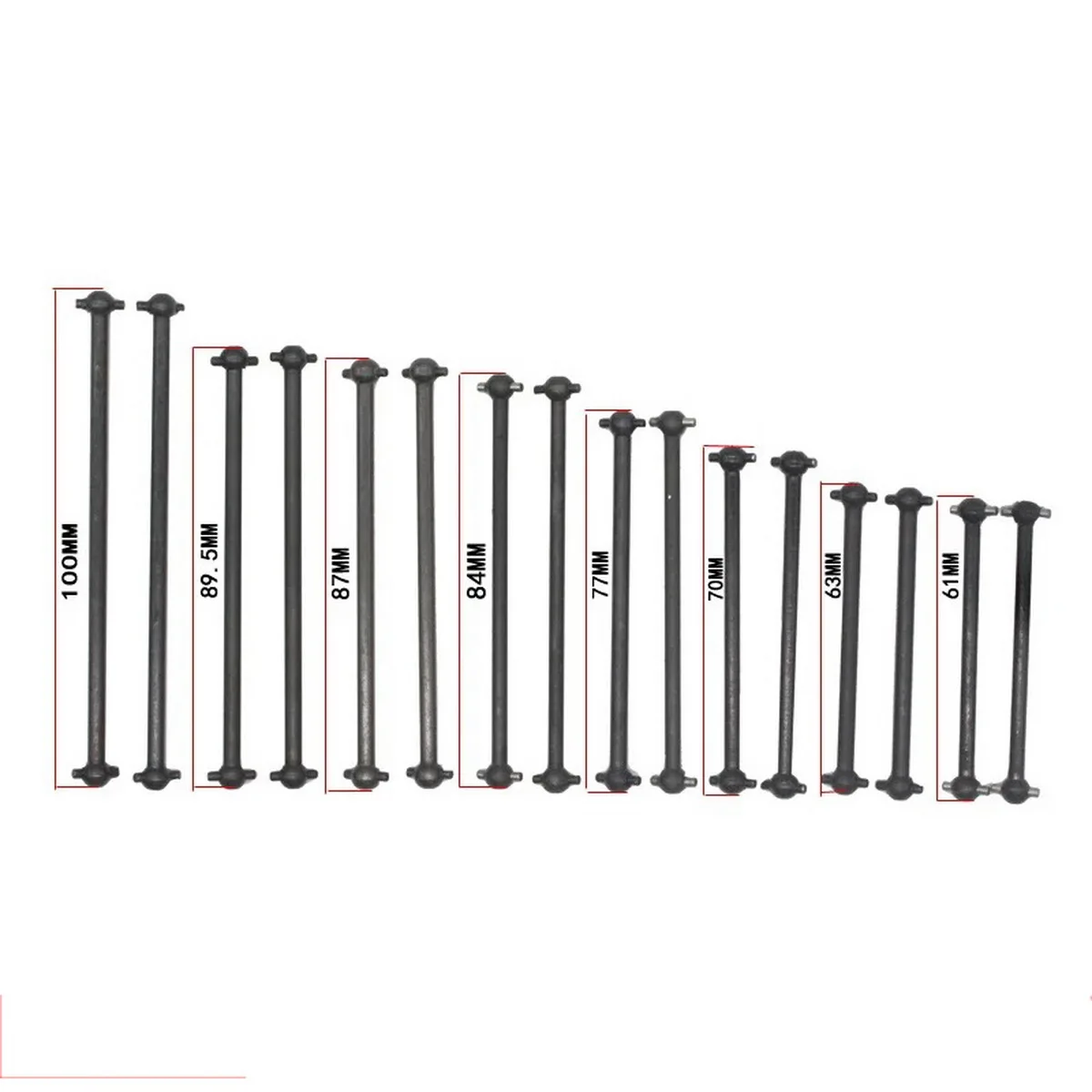 Alberi Di Trasmissione Dogbone 101mm Per RC Auto 1/10 - 2 O 4 Pezzi, Modello 583104