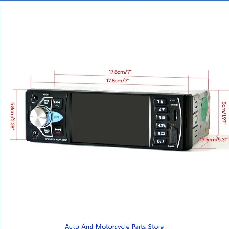 P9FD Car Stereo Radio Support USB AUX TF Card U-disk One Din Multimedia Player with FM Radio Reversing Rear View Auto