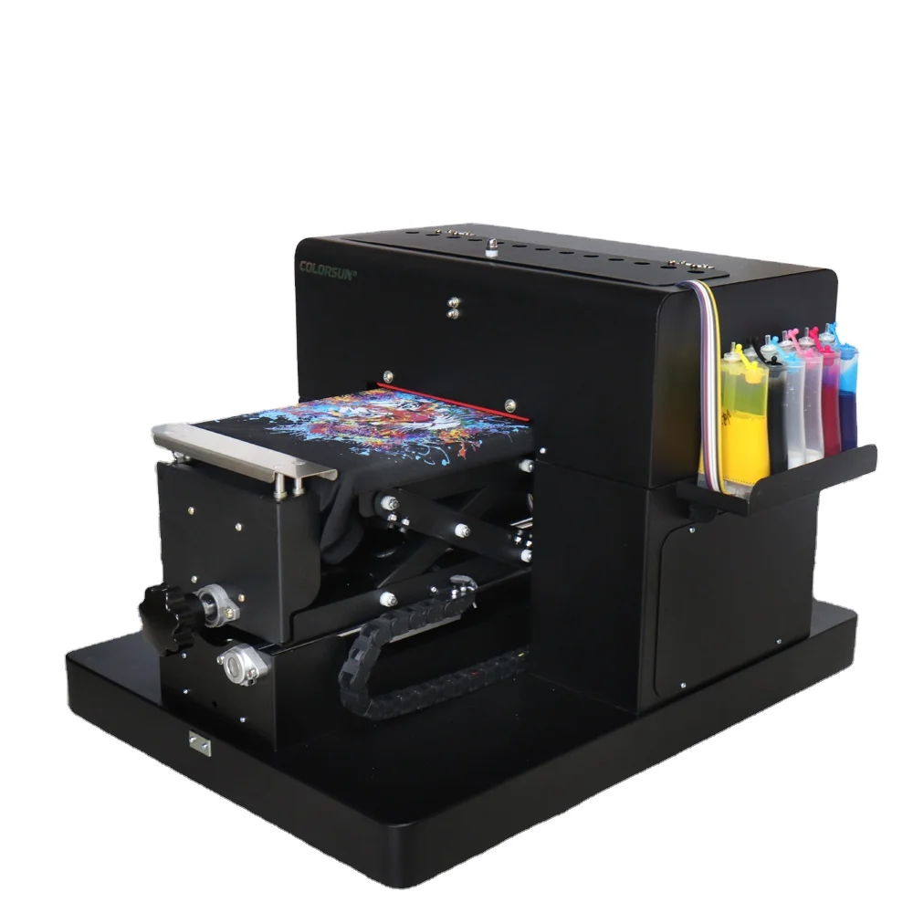 

New Hot Sale T Shirt Printing Machines Inkjet Printer A4DTG Logo custom garment logo t-shirt Code Printing Machine