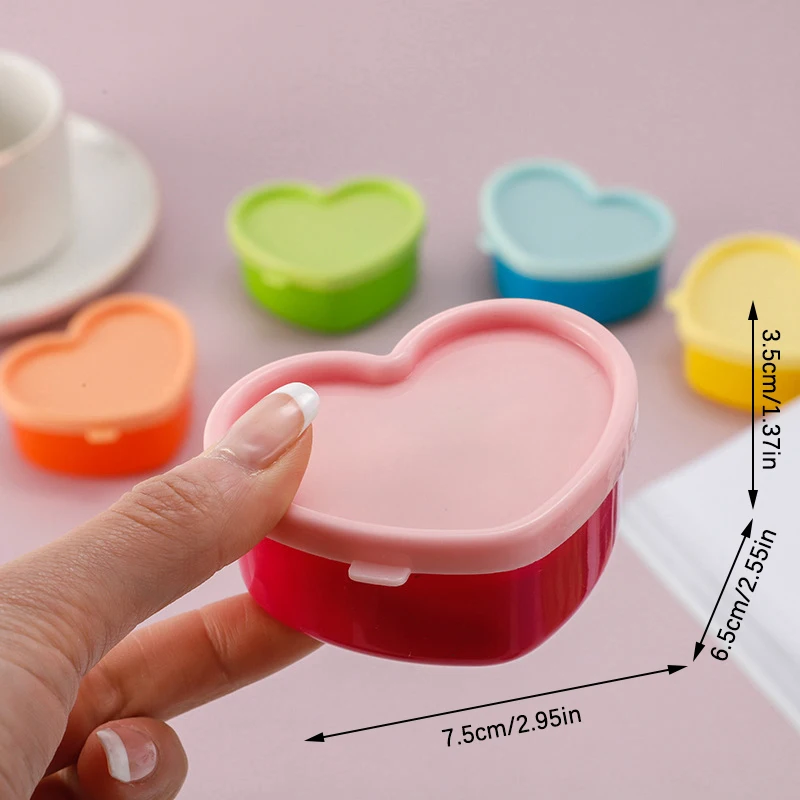 5Pcs Mini Snack Box with Lids Plastic Condiment Bottle Ketchup Salad Food storage Dressing Condiment Portable Food Container
