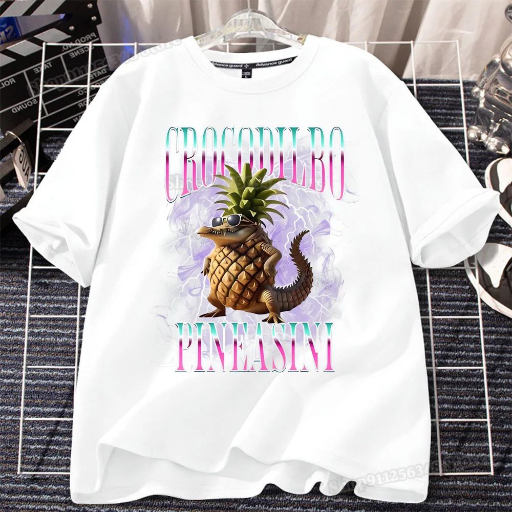 Italian Brain Rot Funny Meme T-Shirt for Kids – Summer Cotton Children's Clothing Gift