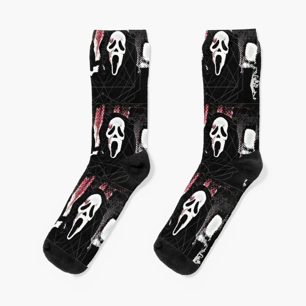 Ghost Face, Ghostface, Scream, Horror, Slasher Gfk Socks Halloween Work