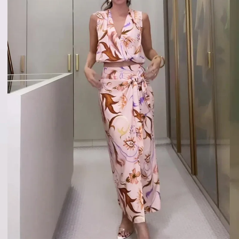 

2023 New Autumn Women's Clothing V-neck Boho Niche Design Dress