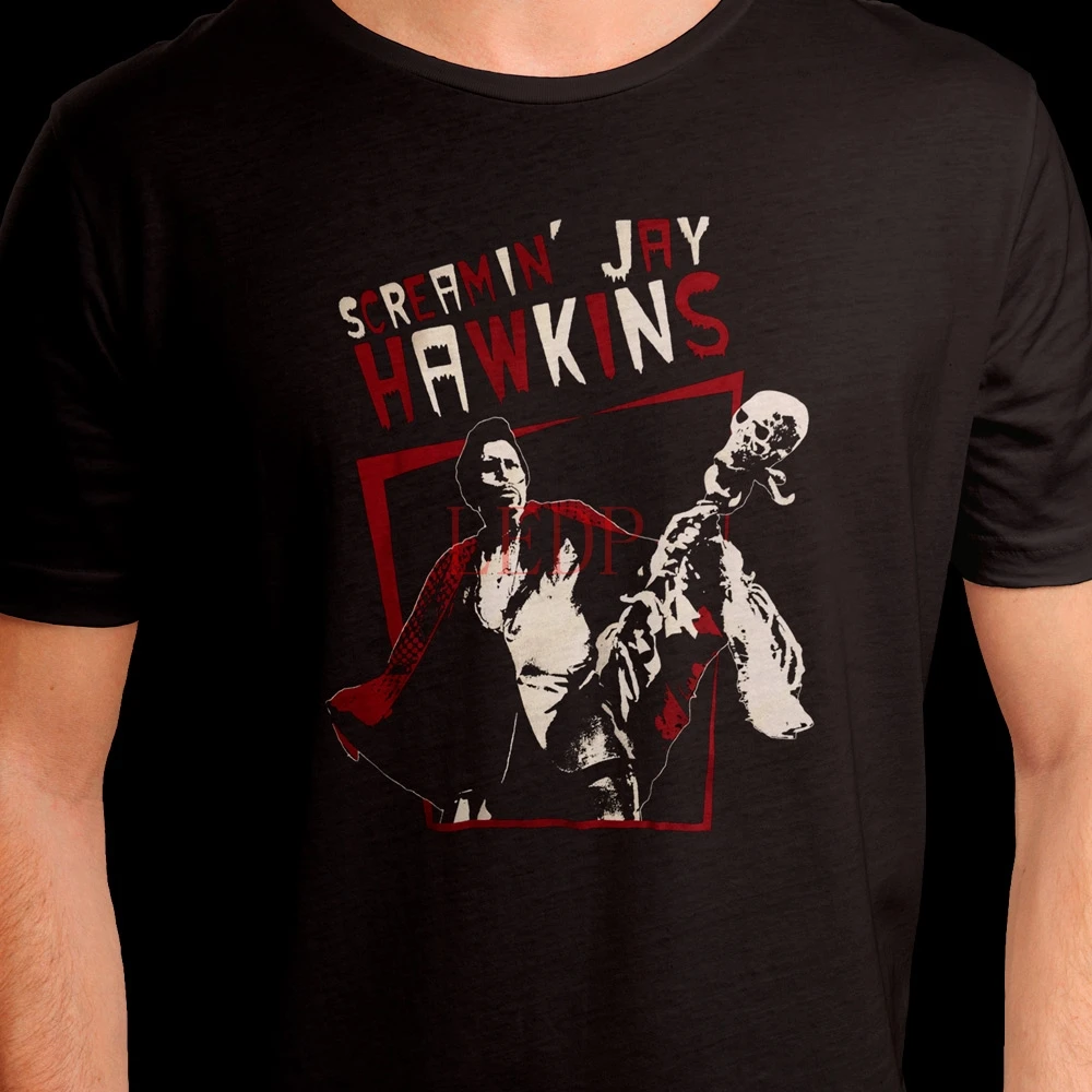 Screamin Jay Hawkins T-Shirt Doublex Mens With Henry The Smoking Skull