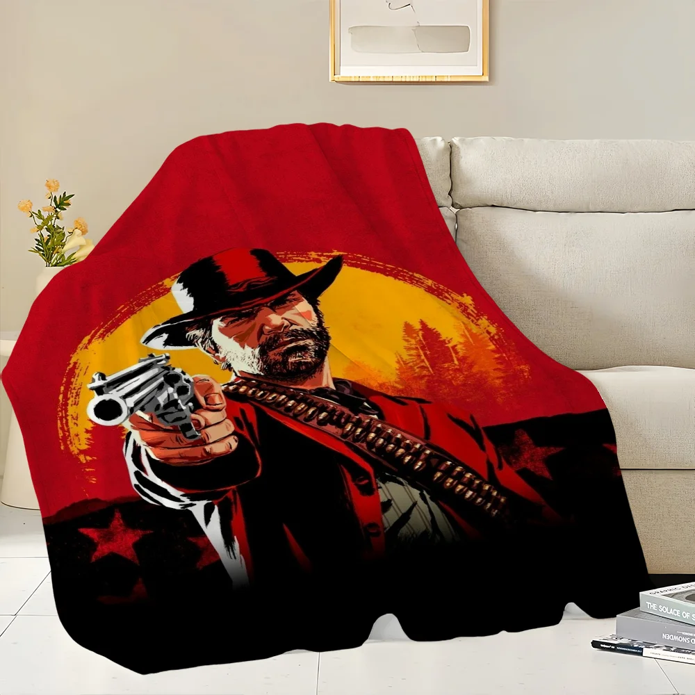 R-Red D-Dead R-RedemptionS 2 Skicomfort Warm Soft Home Kids Lunch Blanket Suitable For Living Room Office Daily Travel Gifts 4
