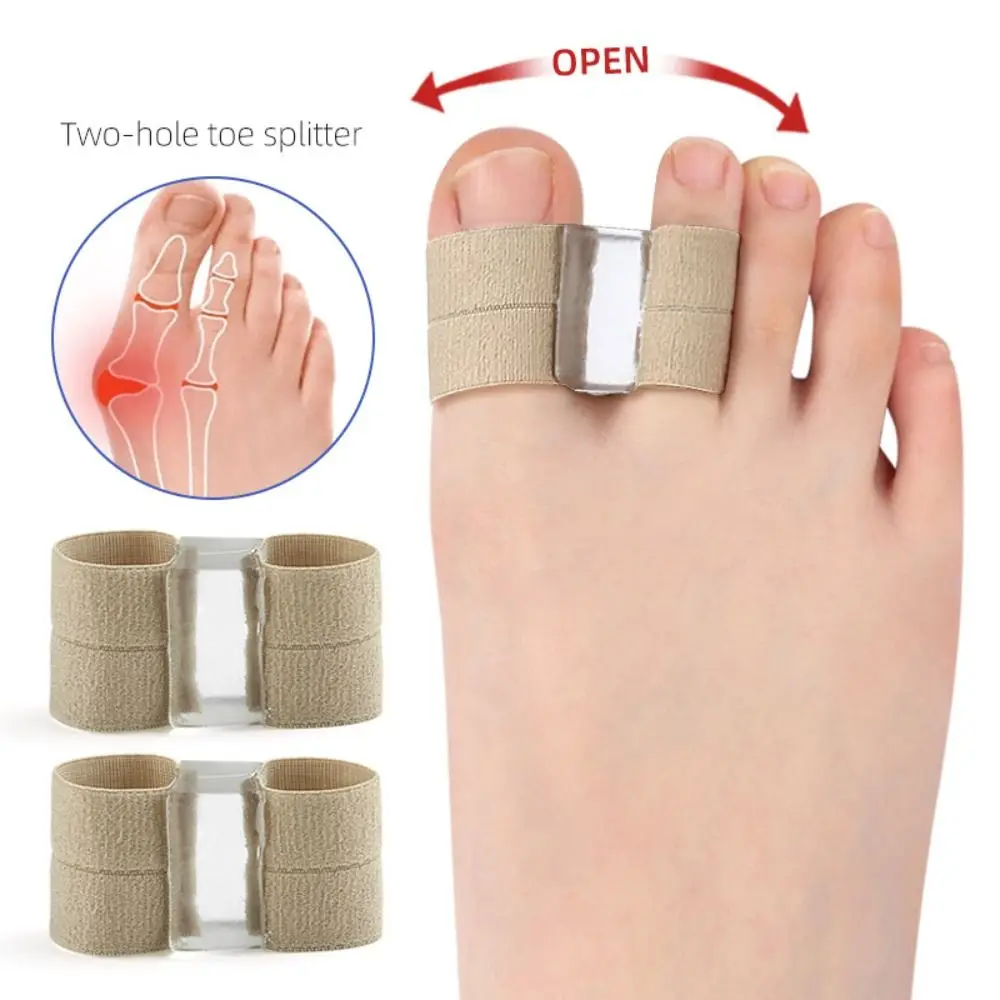 New Silicone Two Toe Separator Straightener Adjuster Bunion Hallux Valgus Corrector Foot Care Tool Toe Spreader
