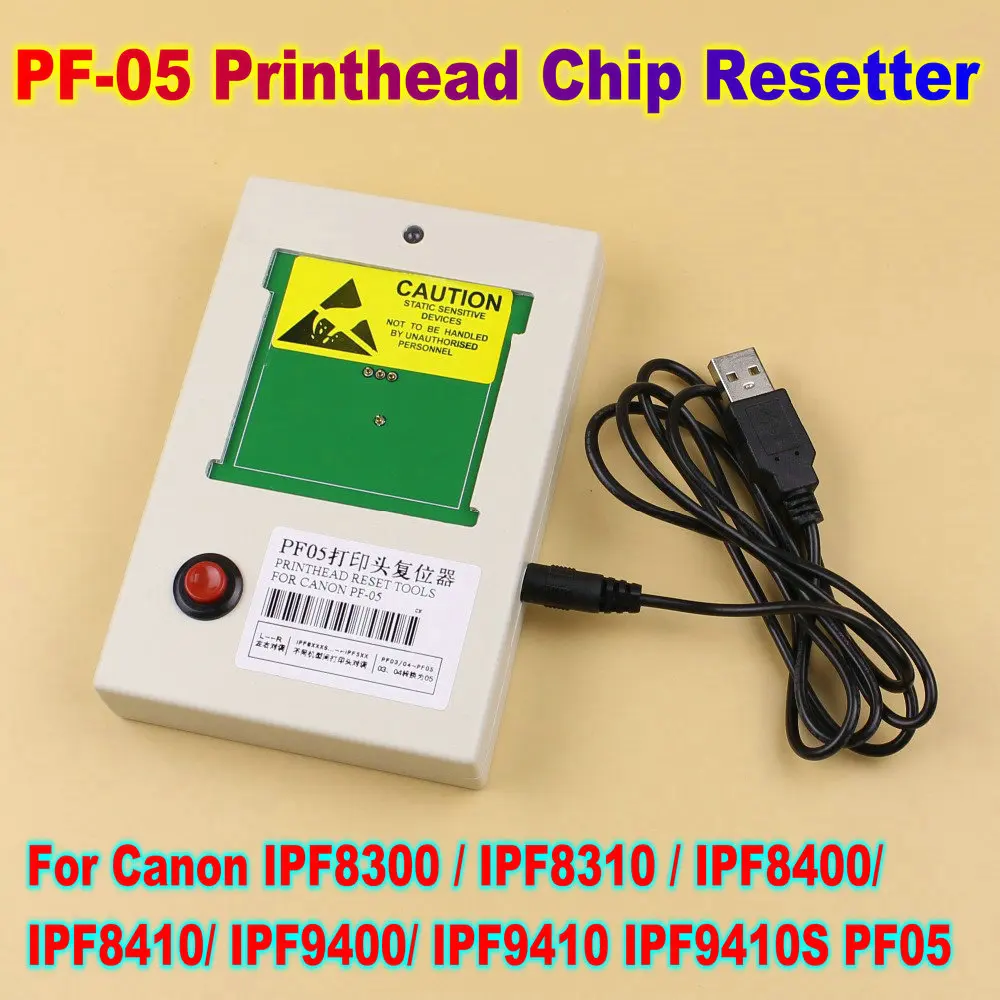 

PF-05 Chip Resetter PF05 Resetter Kit Reset Printhead for Canon IPF8300 IPF8310 IPF8400 IPF8410 IPF9400 IPF9410 IPF9410S PF05