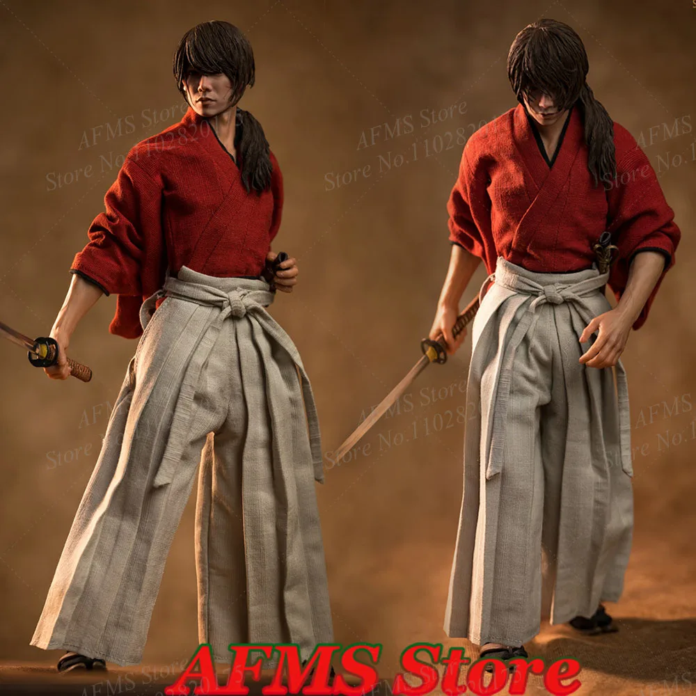 

Soosootoys 1/6 SST046 Himura Kenshin Scale Collectible Figure Samurai Ronin Full Set 12Inch Men Soldier Action Figure Model