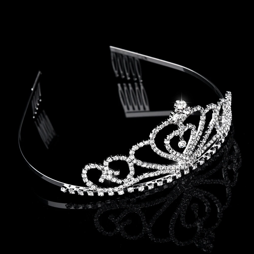 Braut Kristall Strass Perle Tiaras und Kronen Stirnband Kind Blumenmädchen Brautjungfer Hochzeit Haarschmuck Haarschmuck – Detail 25
