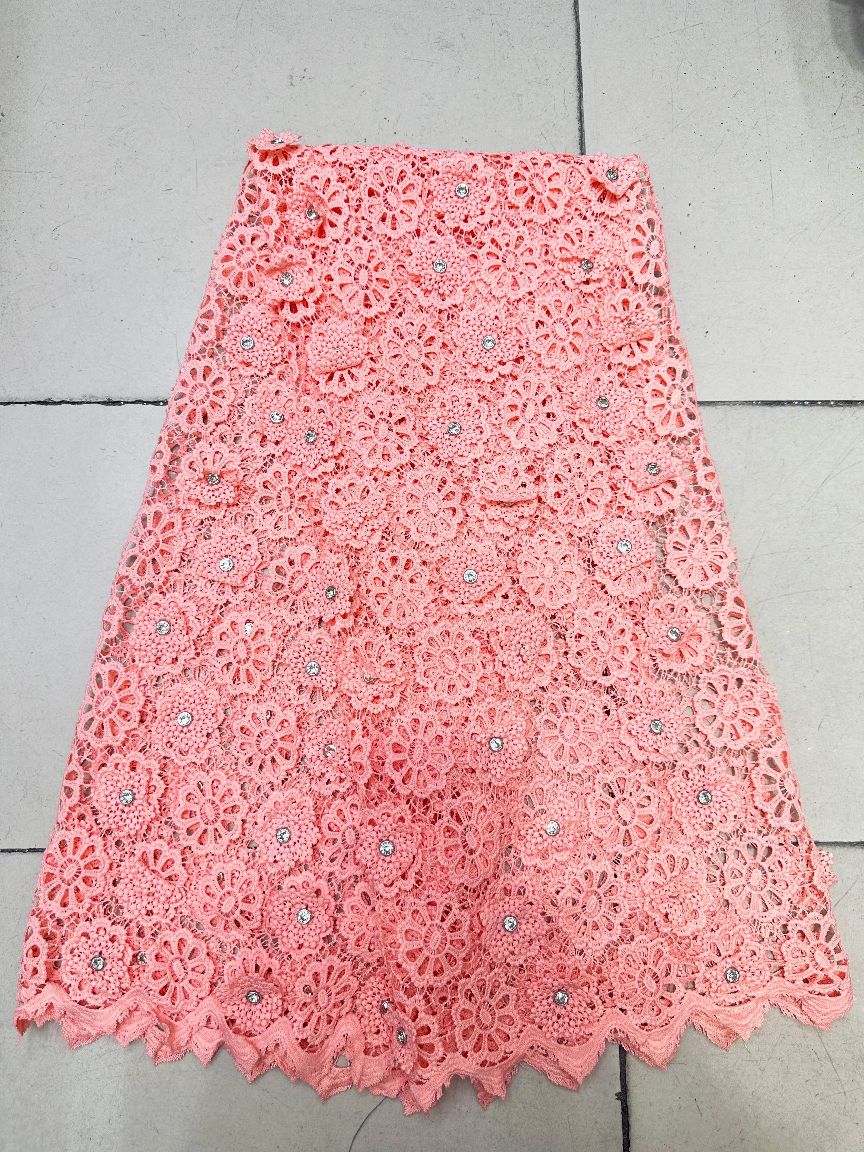 3D Large Flower Embroidery Lace Africa High Quality Lace 5yards Yarn Fabric For Fashion Women's Dresses Skirts Dresses fabric