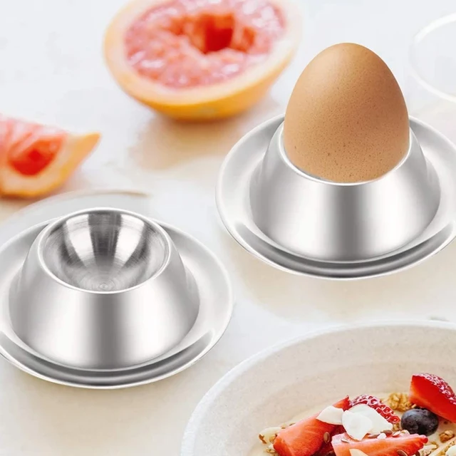 Boiled Egg Cups Handy Stainless Steel Stand Rack Holders Mini