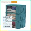 Large Capacity Clothing Storage Box Folding Non Woven Fabric Quilts Clothes Organizer Case With Zipper Organiseurs De Rangement 6