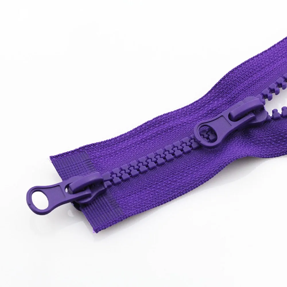 Portable 90cm #5 Resin Zipper Double Slider Two Way Chunky Zip Plastic Teeth Zipper Open End High Quality Jacket Long Zips - Image 12