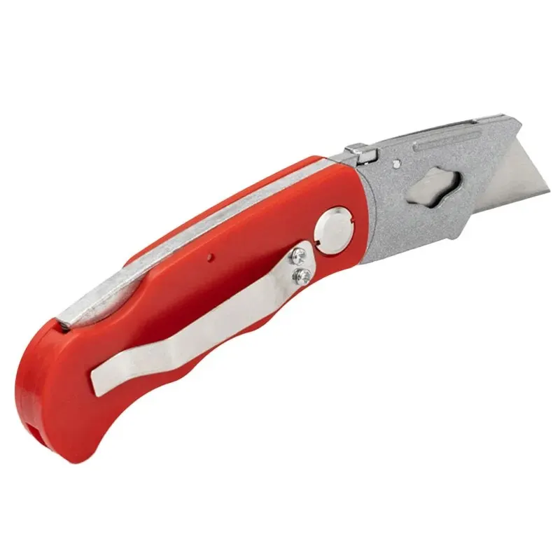 Utility Knife Retractable Sharp Cut Heavy Duty Steel Break 18mm Blade Paper Cut Electrician