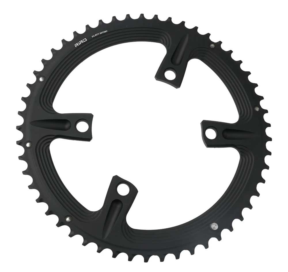 RIRO 4-Bolzen 110BCD Kettenblatt aus Aluminiumlegierung für Shimano 105 R7000/Restore R8000/Dura-Ace R9100 50-34T 52-36T 53-39T Fahrradteile – Detail 10