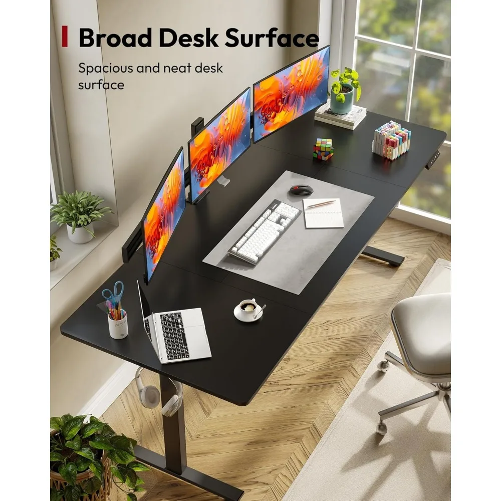 Electric Height Adjustable Standing Desk with Memory Controller 5