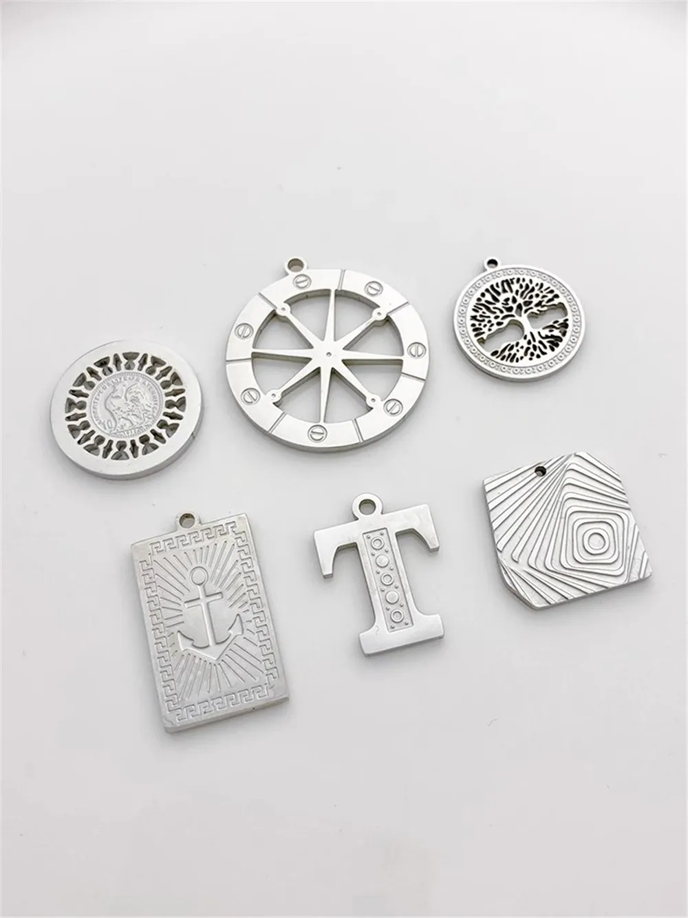 

Титановая сталь, нержавеющая сталь, цветной металлический подвесной браслет ручной работы, Diy браслет, ожерелье, трендовый кулон L512