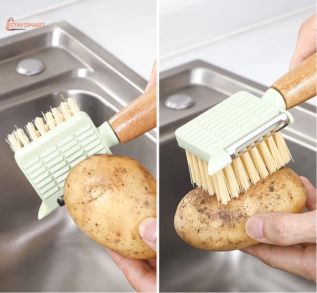 Multifunctional Fruit Peeler Brush Kitchen Can Be Hung Vegetable Grater  Tool