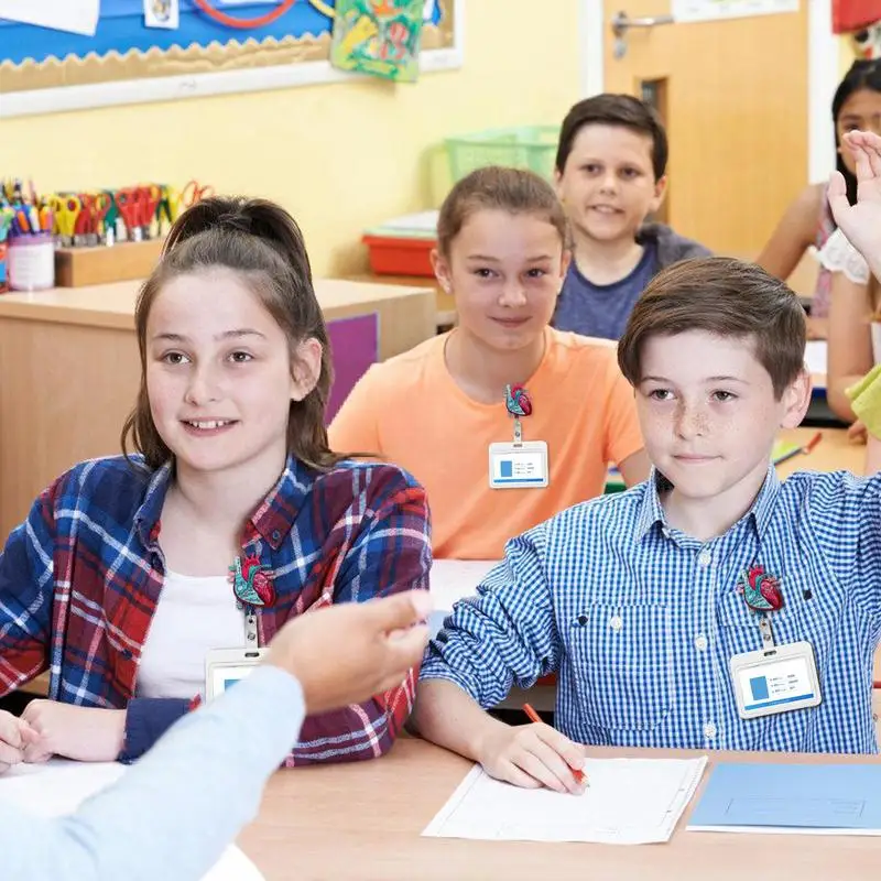 심장 해부학 간호사 카드홀더 ID 명함 릴 홀더, 심장 해부학 간호 정맥 절개술 ID 클립, 교사 학생 RN 간호사