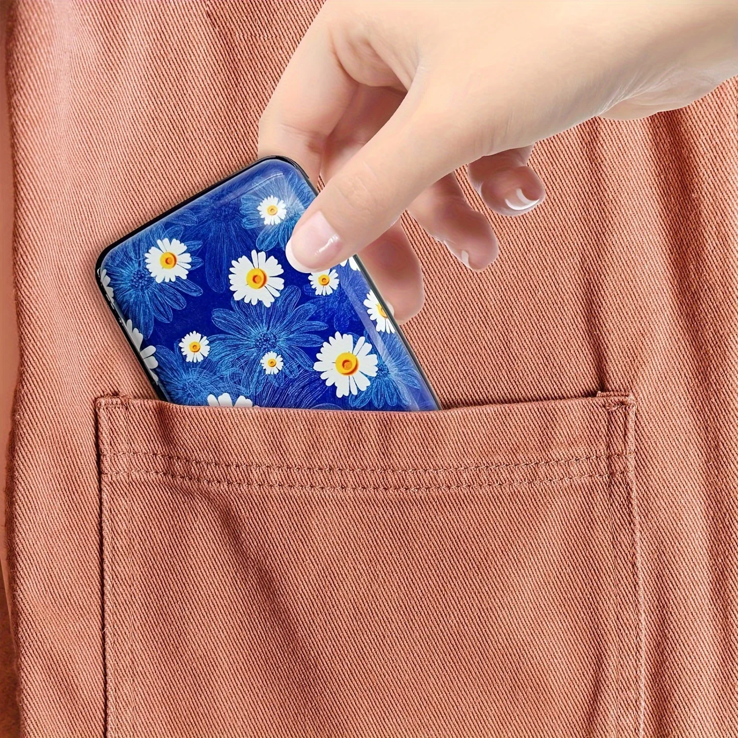 25SS新作キーリング【DAISY X MARITHE】DENIM CARD WALLET DAISY X MARITHE DENIM CARD WALLET blue - 데이지신드롬