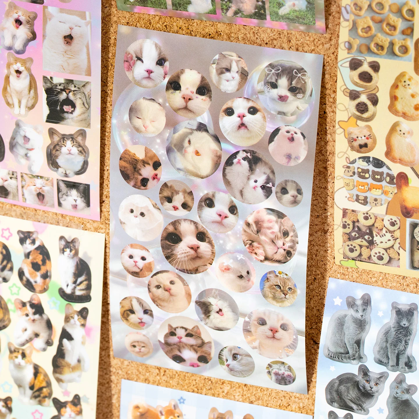 미스터 페이퍼 2스타일 컷토사이즈 스티커북 귀여운 고양이 강아지 편지 테마 DIY 저널 스크랩북 노트북 폰케이스 다이어리 장면 스티커