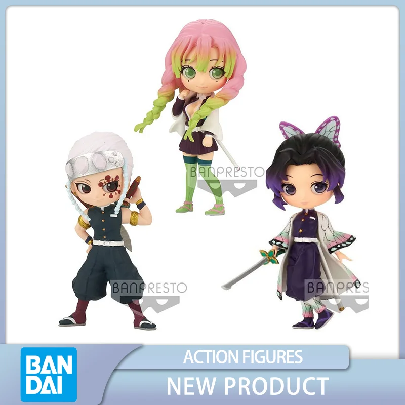 

BANDAI Demon Slayer Kochou Shinobu Uzui Tengen Kanroji Mitsuri Qposket Anime Figure Action Figure Model Kids Toy Birthday Gift