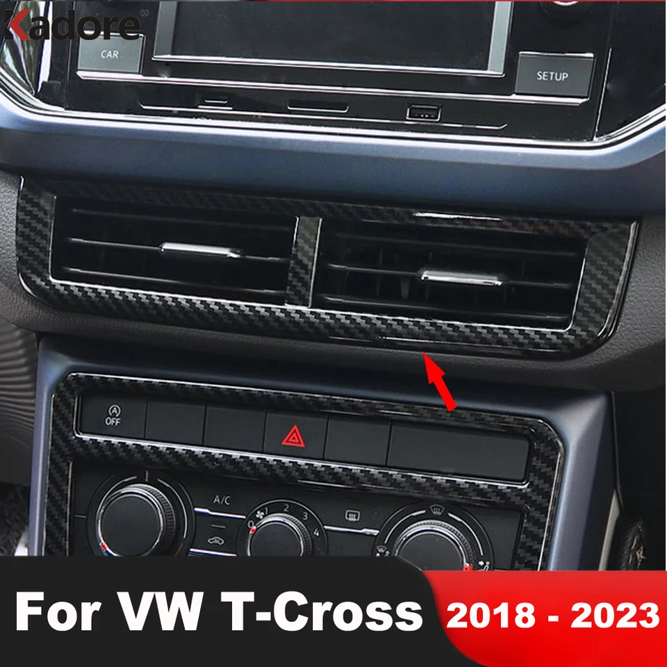  Intérieur Voiture pour VW pour TCROSS pour T-Cross 2018–2023  Autocollant Panneau Allume-Cigare Voiture Acier Inoxydable Autocollant  Décoration Accessoires Garniture Intérieur Accessoires Voiture