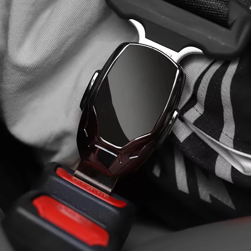 Clip per Cintura di Sicurezza Auto in Metallo, Prolunga per Cintura, Fibbia di Bloccaggio, Accessorio Decorativo per Interni Auto - immagine 2