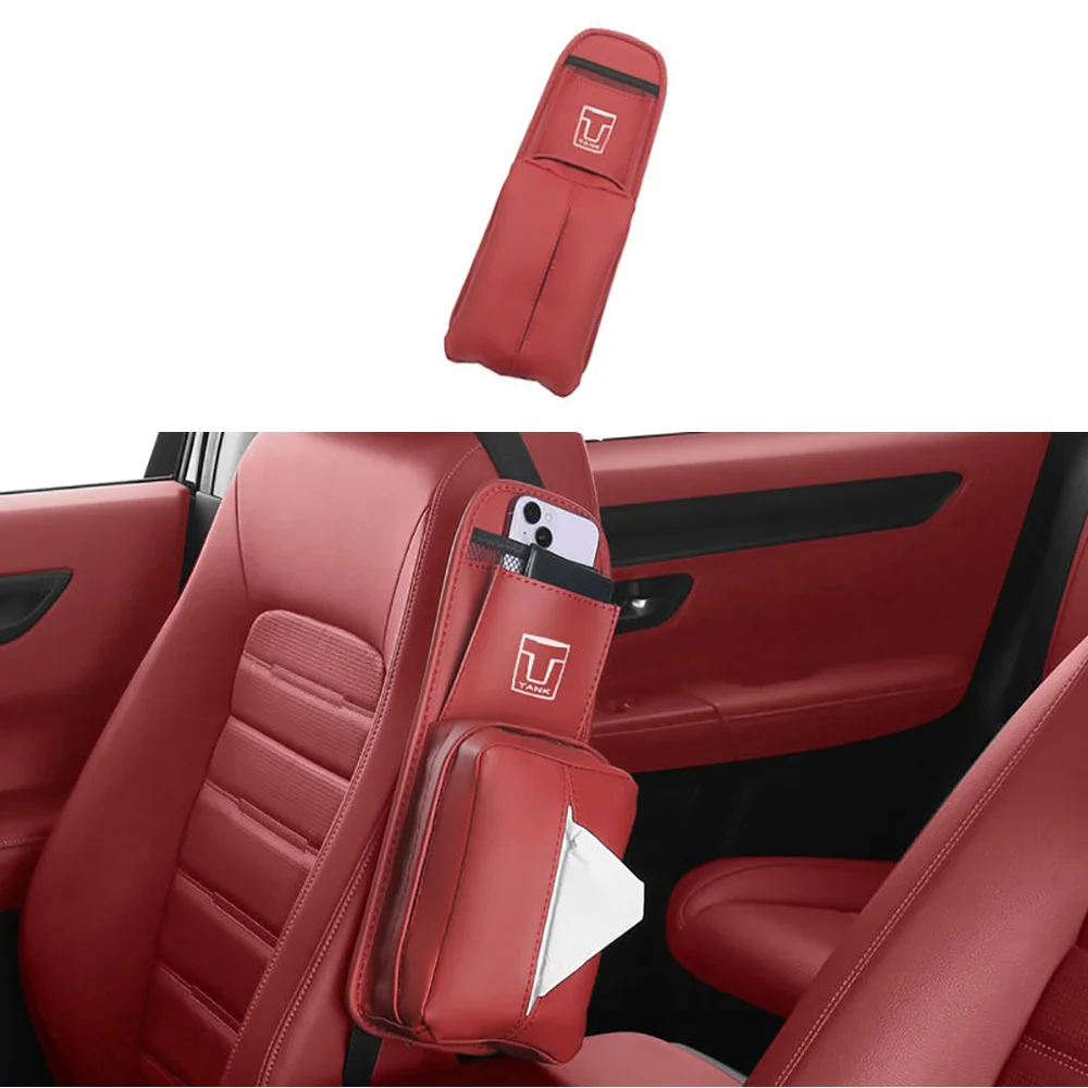 

For Tank 300/400/500/700/800 Seat Side Storage Bag Tissue Box Hanging Car Tissue Bag Interior Decoration Accessories