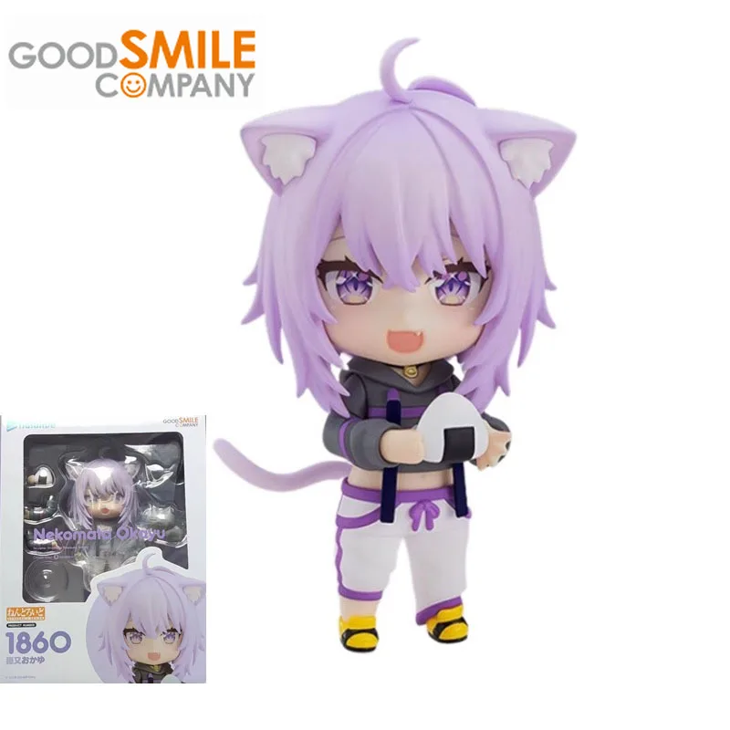 

GSC Original Nendoroid Hololive Anime Figure Nekomata Okayu 1860 Vtuber Joints Movable Action Figure Toys For Kids Gift Model