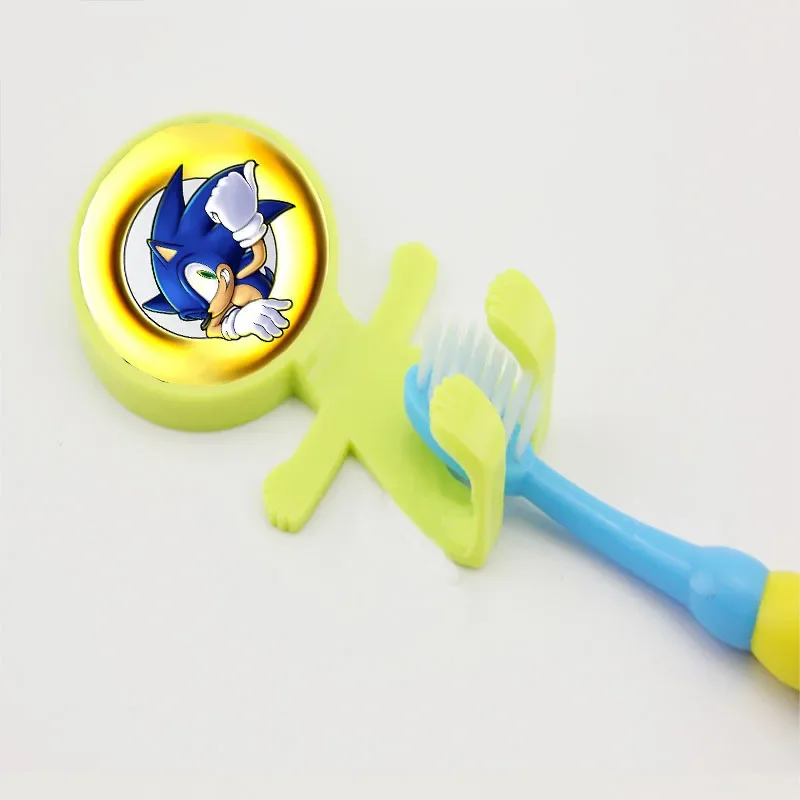 

New Cartoon Toothbrush Holder Sonic The Hedgehog Game Peripheral High-value No Punching Wall-mounted Children's Storage Rack