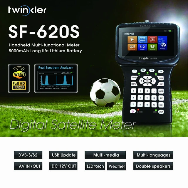 Twinkler Sf-620s Satfinder With 4.3 Inch Lcd Support Spectrum Analyzer Cs  Powervu Wifi Cctv Camera Digital Satellite Finder - Satellite Tv Receiver -  AliExpress