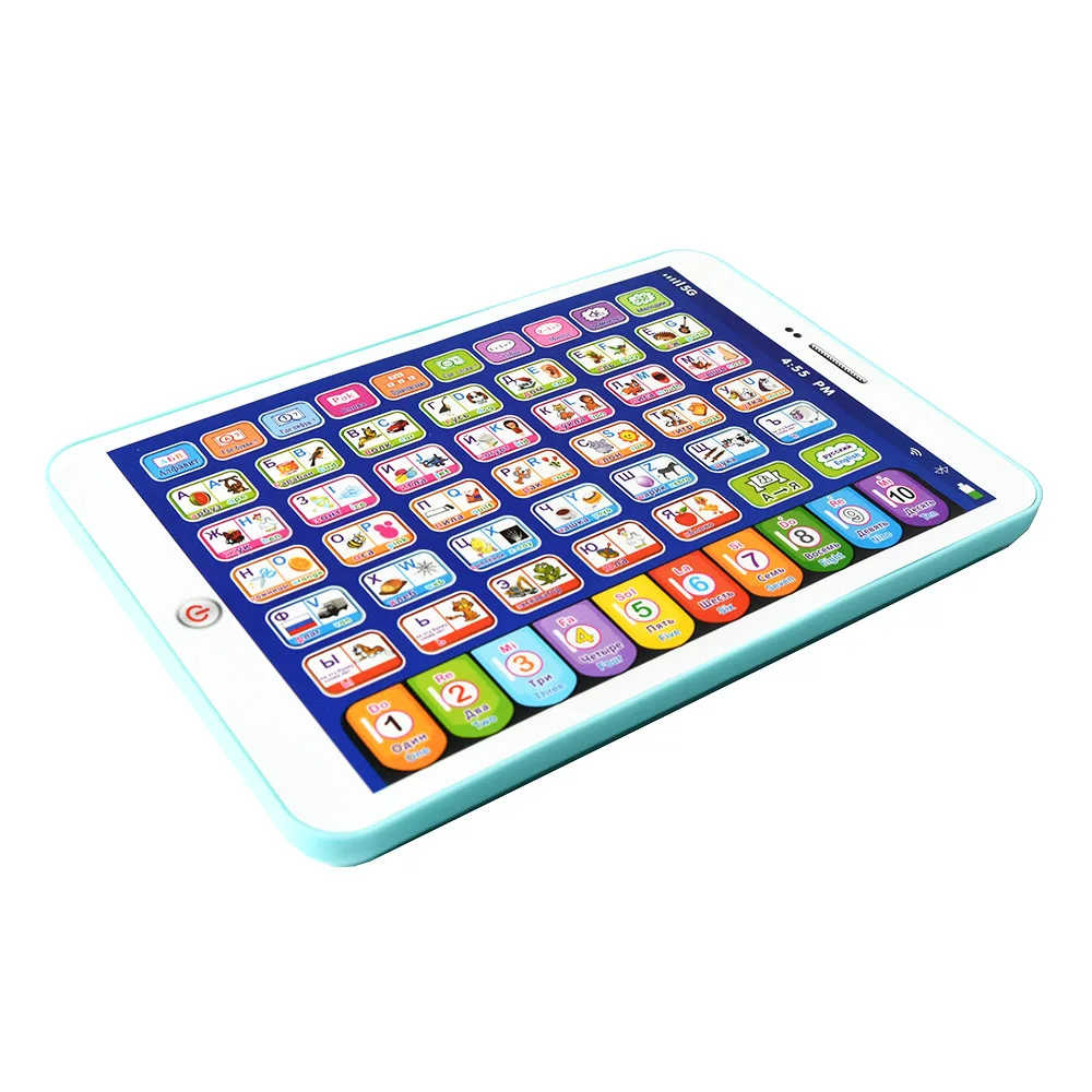 Russian Toddler Learning Tablet Children Educational Toy Tablet 4-6 Years Old Electronic Device Early Learning Russia Study Gift 5