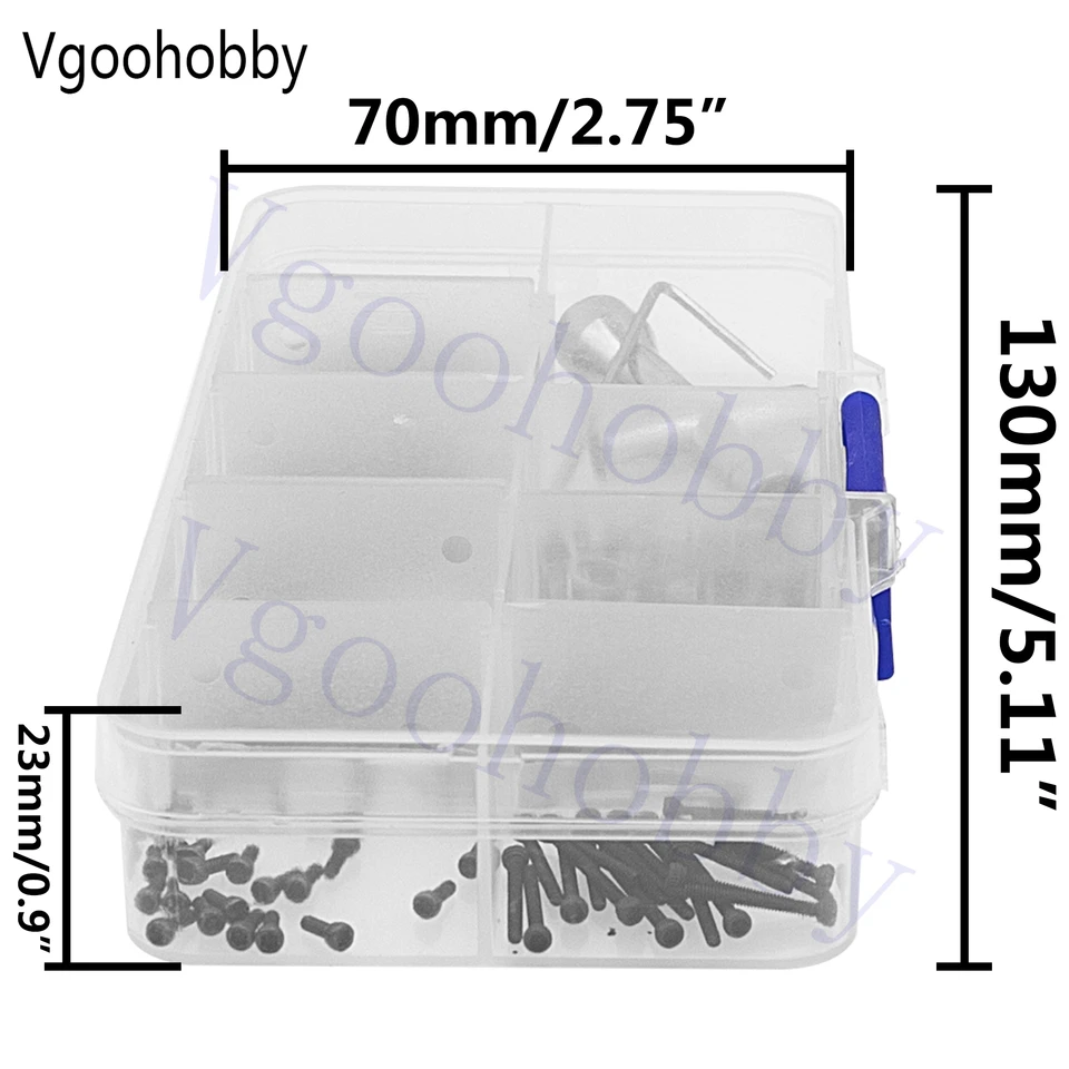 M1.4 RC K ve Scx24 vi assortimento Set perni di fissaggio strumenti di riparazione per Axial SCX24 catenaccio C10 Jeep 1/24 RC Crawler  26