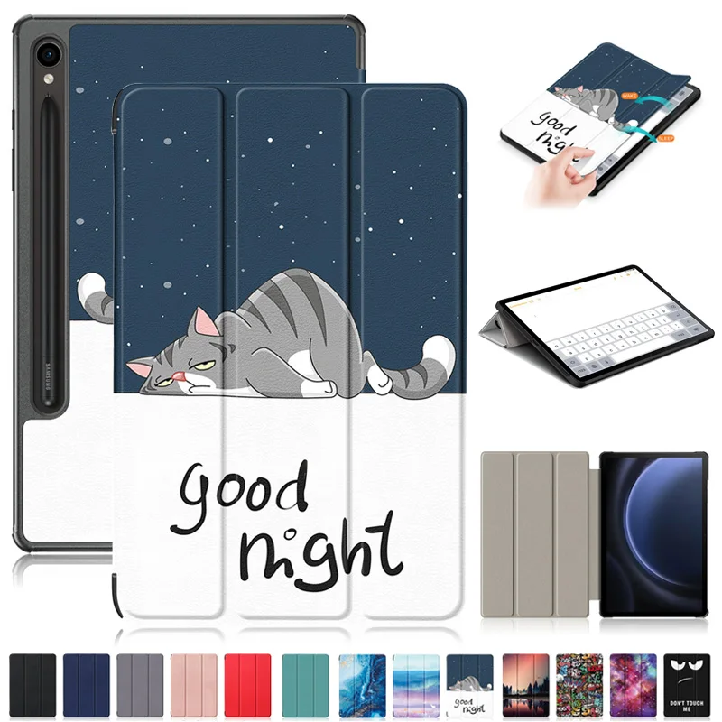 Capa Inteligente para Samsung Galaxy Tab Estojo de Pintura Bonito para Crianças Shell para Shell s9 fe Sm-x510 Sm-x516 10.9 Polegadas