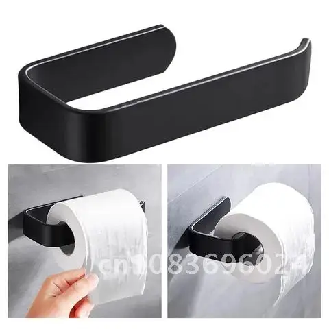

Holder Paper Tissue Rack Hook Wall Mounted Bathroom Roll Acrylic Toilet Paper Holder Tissue Rack Kitchen Hanger Punch-free