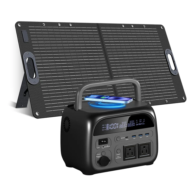 CTOLITY AP400 500W générateur solaire centrale électrique Portable 100W ETFE panneau solaire chargeur batterie externe pour Camping d'urgence Lifepo4 1