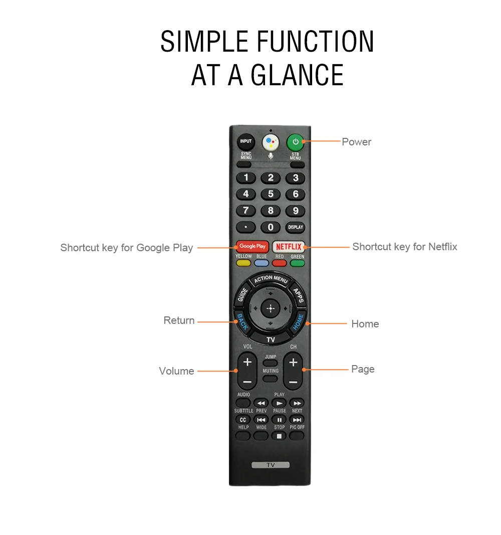 controle remoto de voz para sony bravia ultra hd inteligente led tv controles remoto