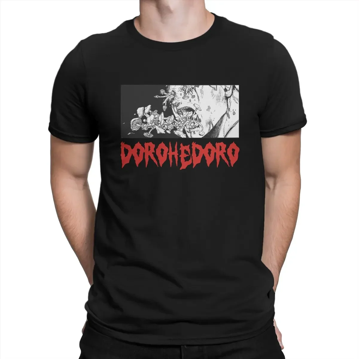 2024 Estate Nuovi Uomini T Shirt Dorohedoro Fungo Magix T-Shirt Uomo Anime Manga Casual 100% Cotone Maniche Corte Top Streetwear