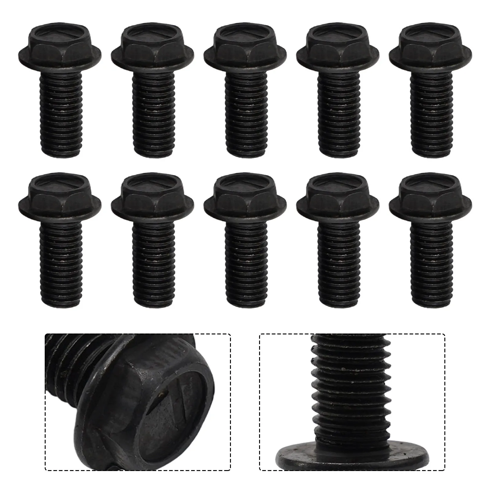 Description Picture 6 of item10pcs Saw Blade Screw M8 M7 M6 Left Hand Thread Hex Flange For Cutting Machine Fasteners Replacement Power Tool Accessories