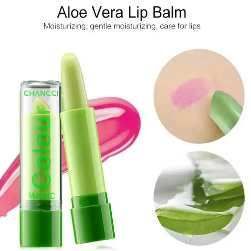 Ruj hidratant cu aloe vera, culoare schimbătoare de temperatură, de lungă durată, rezistent la apă, hrănitor pentru buze, machiaj coreean, cosmetice 2023_voghion.com