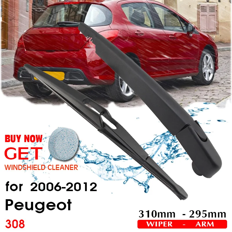 

BROSHOO Car Rear Wiper Blade Blades Back Windscreen Wiper Arm For Peugeot 308 Hatchback (2006-2012) 310mm Auto Styling