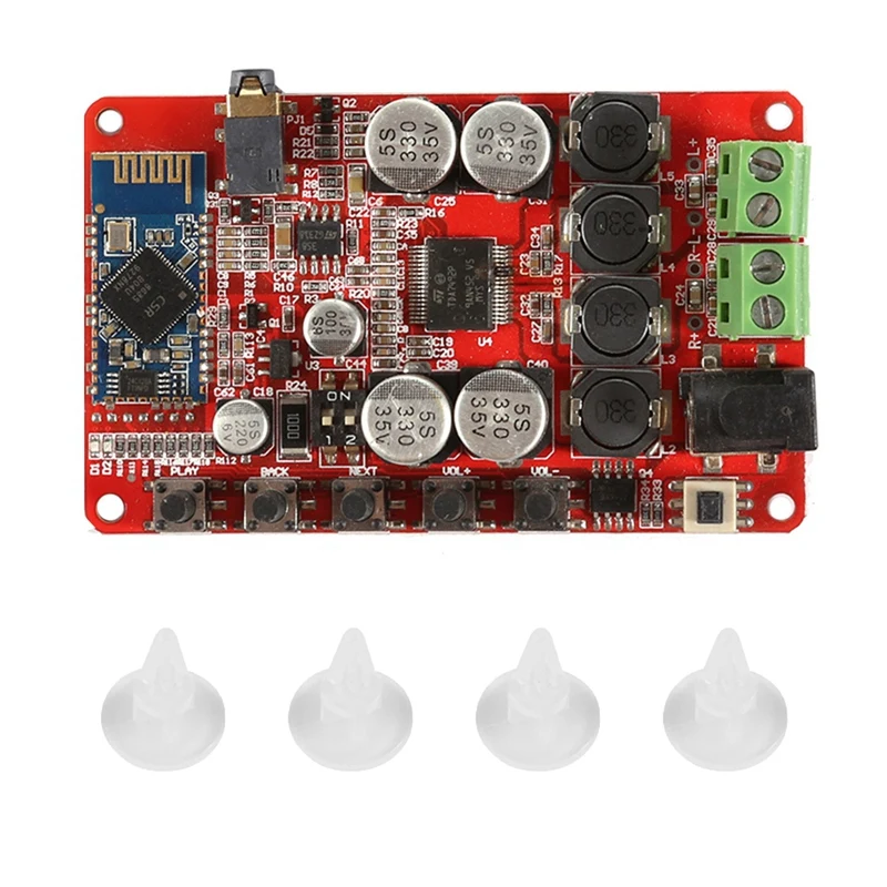 

TDA7492P Плата усилителя Bluetooth, модуль аудиоприемника, усилитель Bluetooth CSR4.0, модуль платы цифрового усилителя